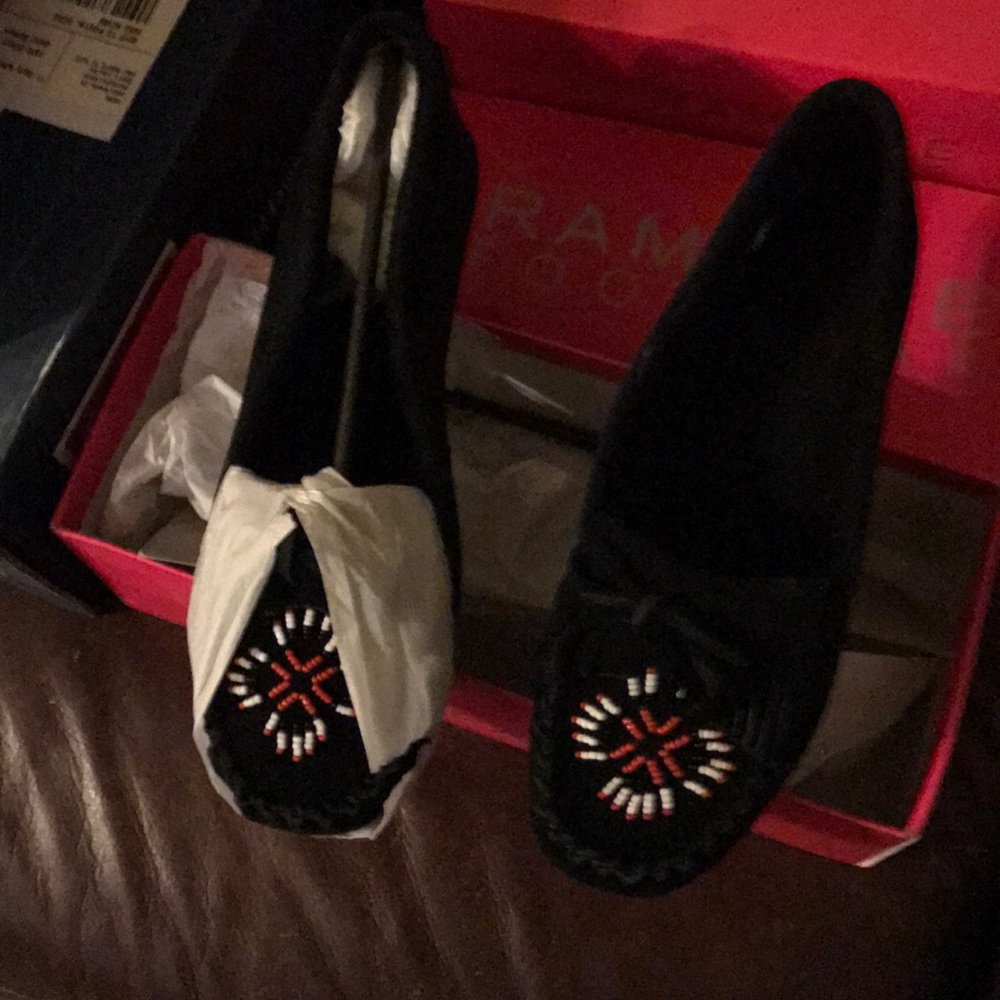 Black moccasins
